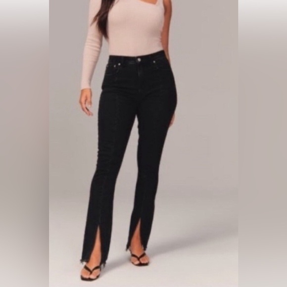 Abercrombie & Fitch Curve Love Straight Slit - Picture 2 of 6